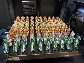 Társasjáték figurák sorozatgyártása 3D nyomtatással